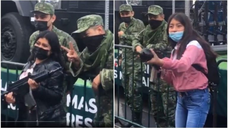 Arrestan a dos militares que prestaron armas a menores y adultos durante desfile