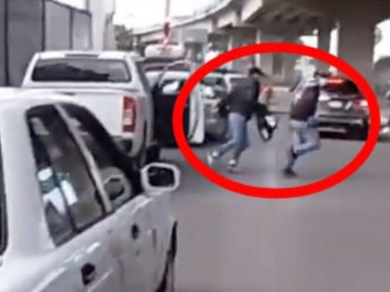 Captan asalto a automovilista en cruce del Edomex