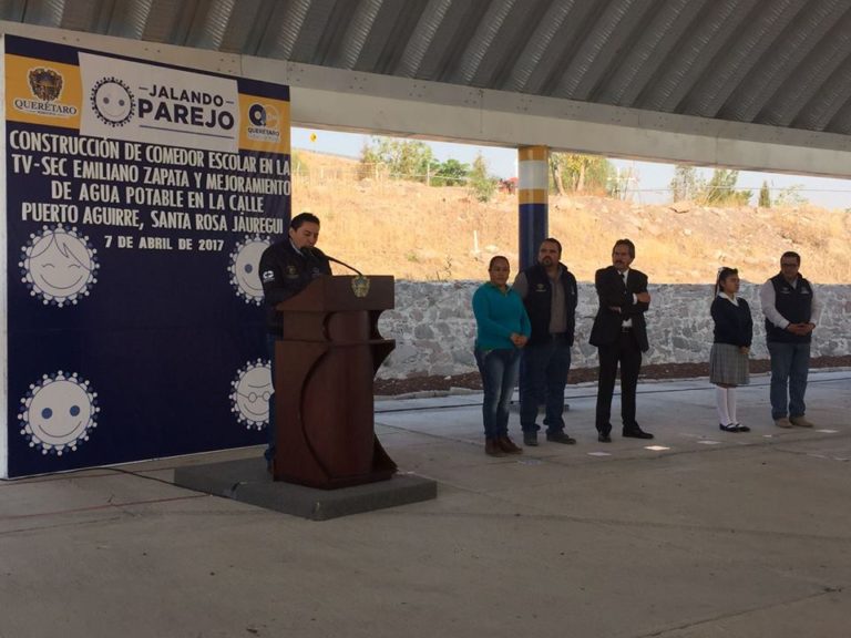 Arranca construcción de comedor escolar en la Telesecundaria «Emiliano Zapata»