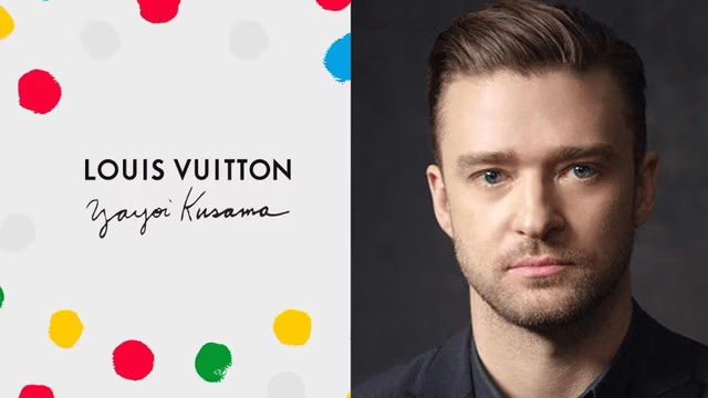 Justin Timberlake, model in noua campanie Louis Vuitton pentru colectia de  genti inspirata de Yayoi Kusama. In campanie mai apar Cate Blanchett, Naomi  Osaka si Léa Seydoux.