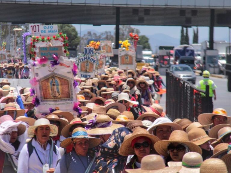 Saldo blanco en la peregrinación de Querétaro a la Basílica de Guadalupe